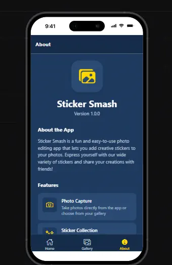 Sticker Smash App Overview